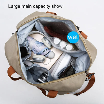 Versatile Travel Gym Bag - Portable Fitness Duffle & Crossbody Shoulder Bag for Weekend Getaways